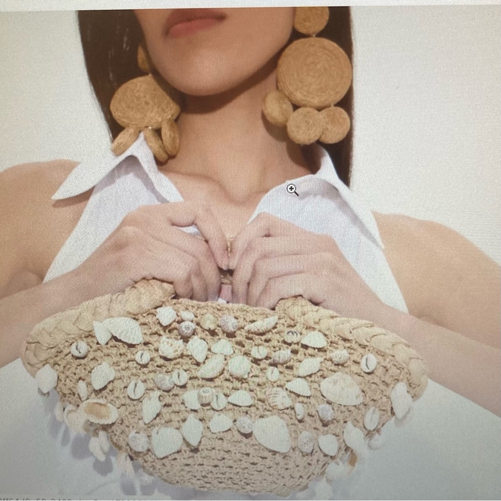 SIMON MILLER | `Deco` Raffia Statement Earrings | BNWT | Sold Out